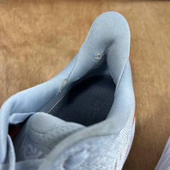 Hoka One One Clifton 8 Womens Size 10.5 Blue Athletic Running Shoes Sneakers - Picture 9 of 10